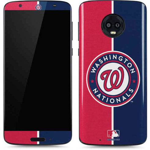 MLB Washington Nationals Split Moto G6 Skin