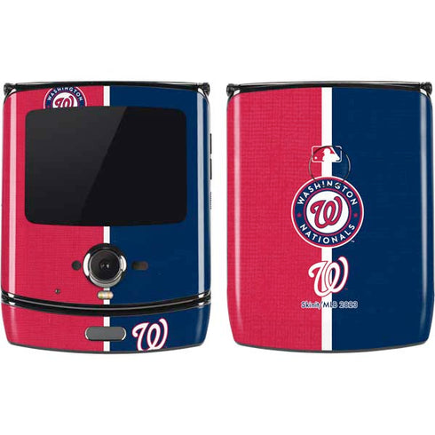 MLB Washington Nationals Split Motorola RAZR Skin