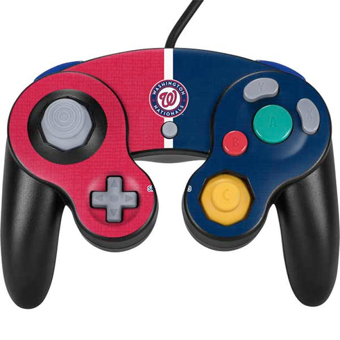 MLB Washington Nationals Split Nintendo GameCube Controller Skin