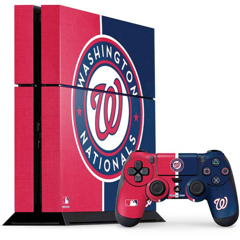 MLB Washington Nationals Split PS4 Console and Controller Bundle Skin