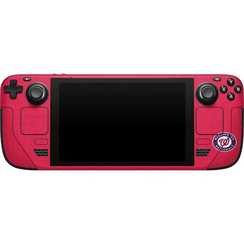 MLB Washington Nationals Split Steam Deck Handheld Gaming Computer Skin
