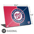 MLB Washington Nationals Split Universal Laptop 13in (10.6 x 7.6in) Skin