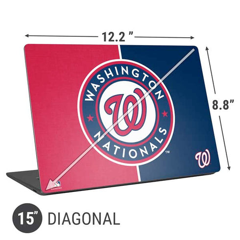 MLB Washington Nationals Split Universal Laptop 15in (12.2 x 8.8in) Skin