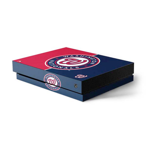 MLB Washington Nationals Split Xbox One X Console Skin