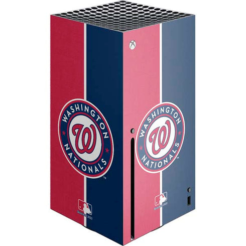 MLB Washington Nationals Split Xbox Series X Console Skin
