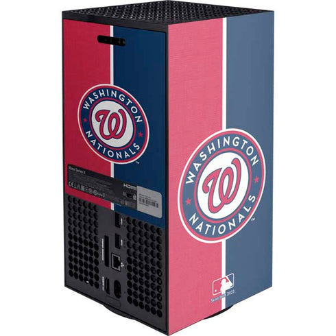 MLB Washington Nationals Split Xbox Series X Console Skin
