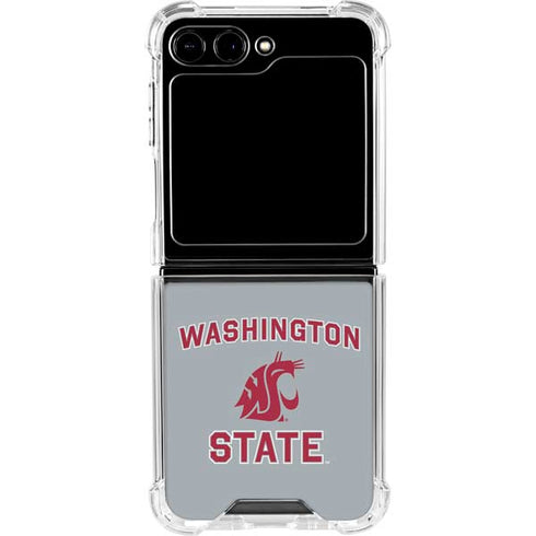 Washington State University Logo Galaxy Z Flip5 5G Clear Case