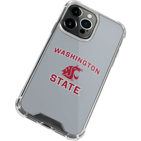 Washington State University Logo iPhone 15 Pro Max Clear Case