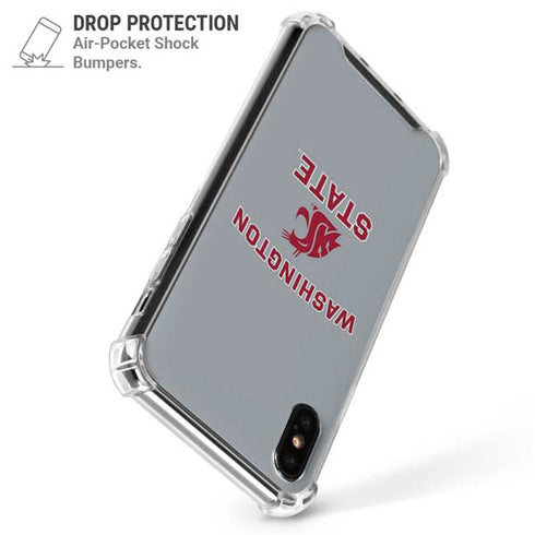 Washington State University Logo iPhone XS Max Clear Case