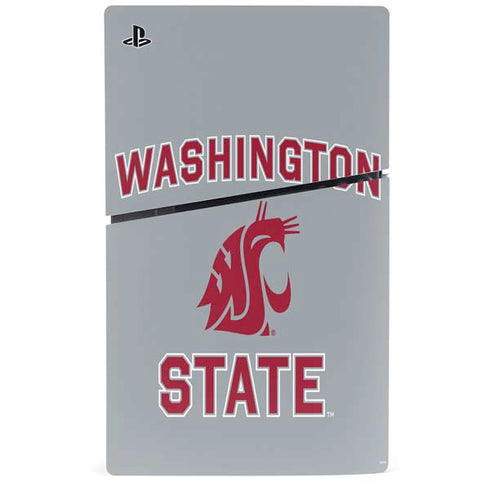 Washington State University Logo PS5 Slim Disk Bundle Skin