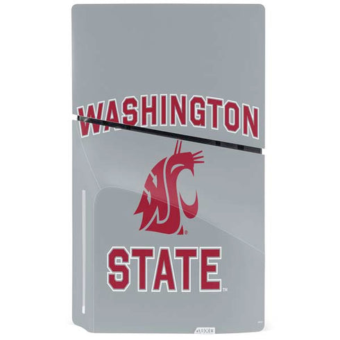 Washington State University Logo PS5 Slim Disk Bundle Skin