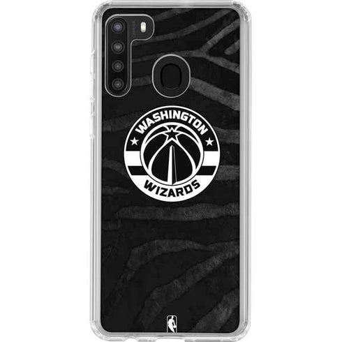 NBA Washington Wizards Animal Print Galaxy A21 Clear Case
