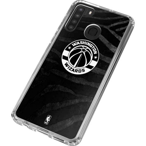 NBA Washington Wizards Animal Print Galaxy A21 Clear Case