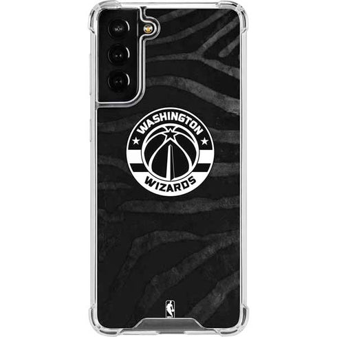 NBA Washington Wizards Animal Print Galaxy S21 FE Clear Case