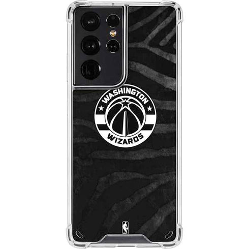 NBA Washington Wizards Animal Print Galaxy S21 Ultra 5G Clear Case