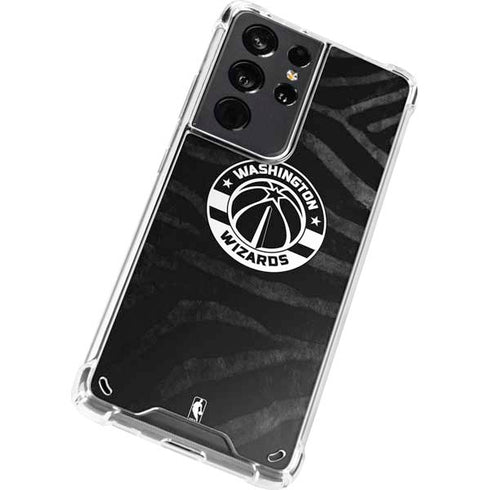 NBA Washington Wizards Animal Print Galaxy S21 Ultra 5G Clear Case