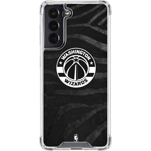 NBA Washington Wizards Animal Print Galaxy S22 Clear Case