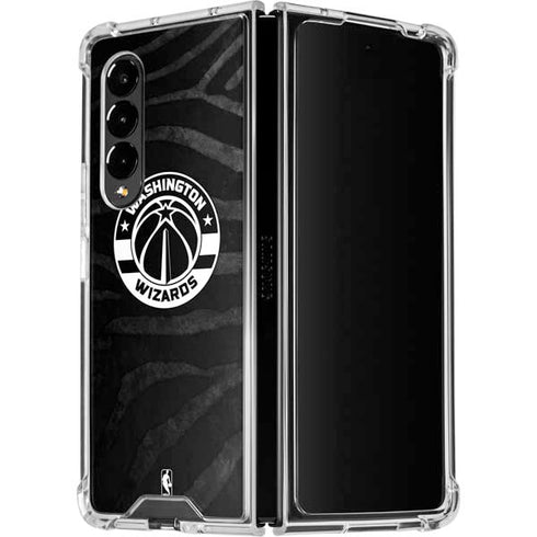 NBA Washington Wizards Animal Print Galaxy Z Fold4 5G Clear Case
