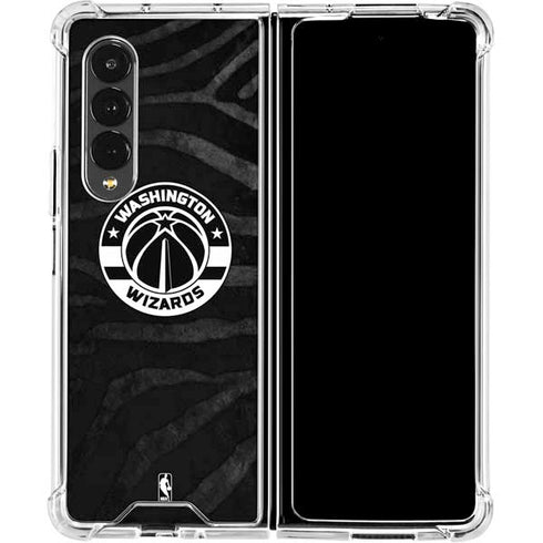 NBA Washington Wizards Animal Print Galaxy Z Fold4 5G Clear Case