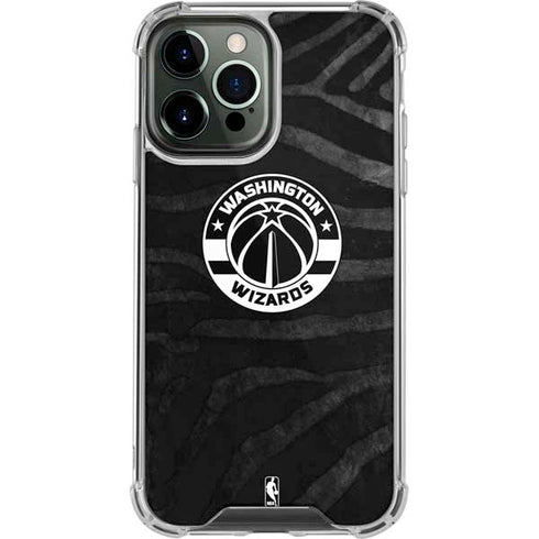 NBA Washington Wizards Animal Print iPhone 14 Pro Max Clear Case