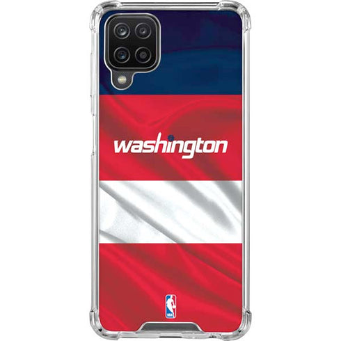 NBA Washington Wizards Away Jersey Galaxy A12 Clear Case