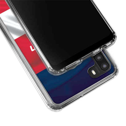 NBA Washington Wizards Away Jersey Galaxy A21 Clear Case