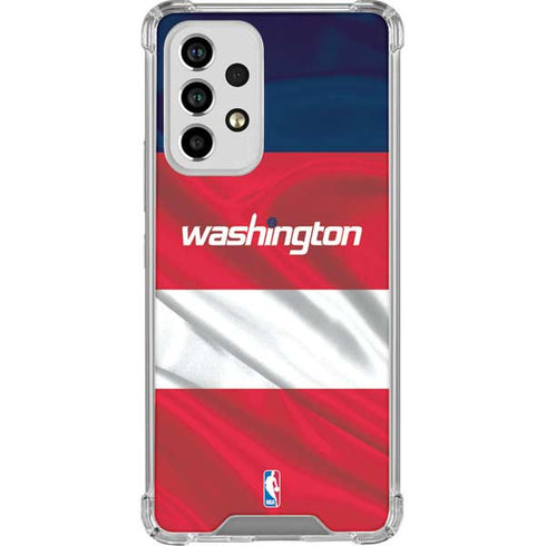 NBA Washington Wizards Away Jersey Galaxy A53 5G Clear Case