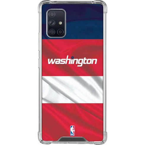 NBA Washington Wizards Away Jersey Galaxy A71 5G Clear Case