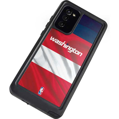 NBA Washington Wizards Away Jersey Galaxy Note20 5G Waterproof Case