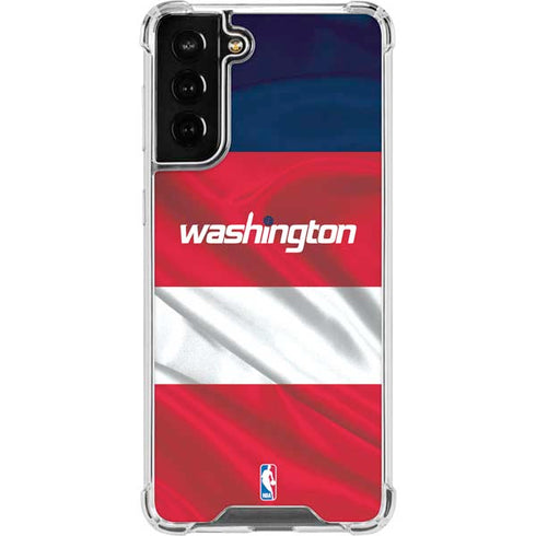 NBA Washington Wizards Away Jersey Galaxy S21 FE Clear Case