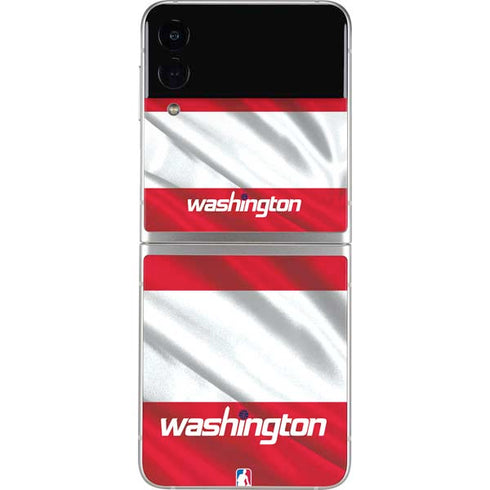 NBA Washington Wizards Away Jersey Galaxy Z Flip3 5G Skin