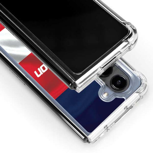 NBA Washington Wizards Away Jersey Galaxy Z Fold5 5G Clear Case