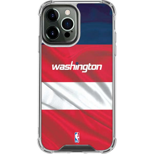NBA Washington Wizards Away Jersey iPhone 14 Pro Max Clear Case