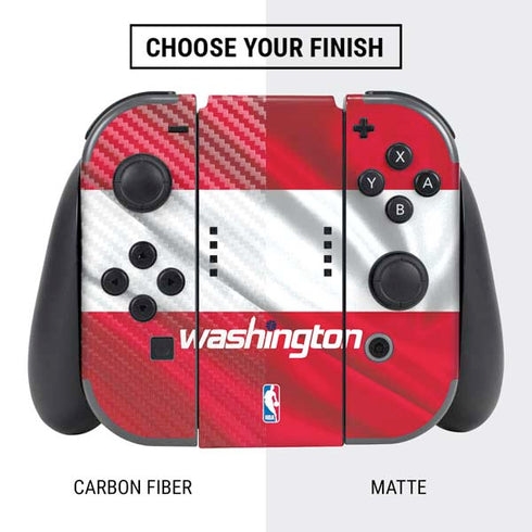 NBA Washington Wizards Away Jersey Nintendo Switch Bundle Skin