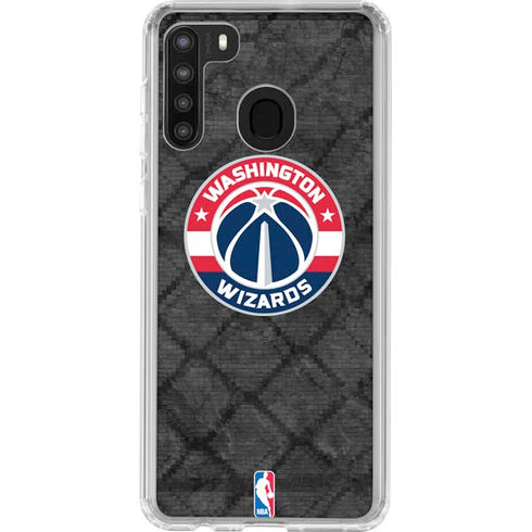NBA Washington Wizards Black Rust Galaxy A21 Clear Case