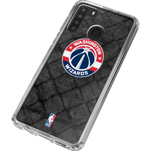 NBA Washington Wizards Black Rust Galaxy A21 Clear Case