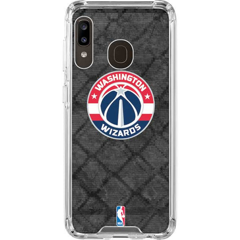 NBA Washington Wizards Black Rust Galaxy A30 Clear Case
