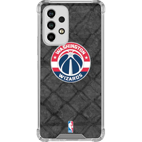 NBA Washington Wizards Black Rust Galaxy A53 5G Clear Case