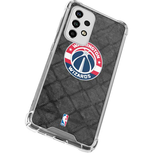 NBA Washington Wizards Black Rust Galaxy A53 5G Clear Case