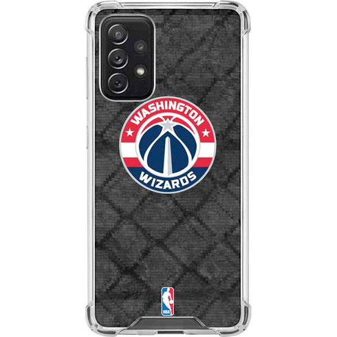 NBA Washington Wizards Black Rust Galaxy A72 5G Clear Case