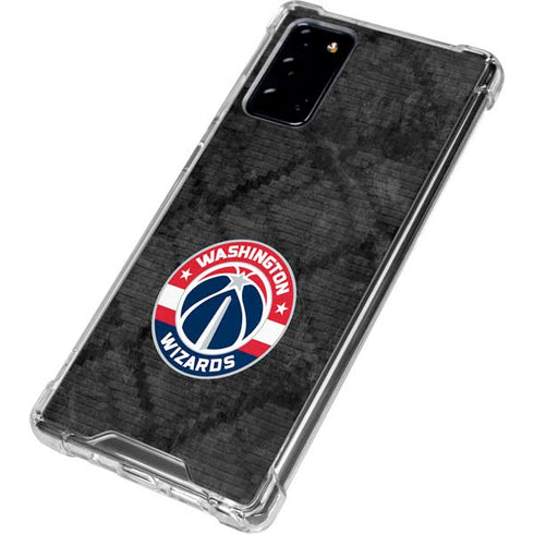 NBA Washington Wizards Black Rust Galaxy Note20 5G Clear Case