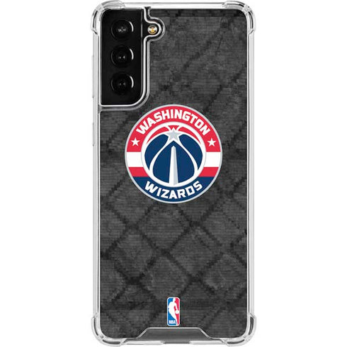 NBA Washington Wizards Black Rust Galaxy S21 FE Clear Case