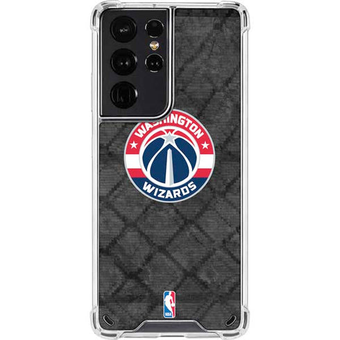 NBA Washington Wizards Black Rust Galaxy S21 Ultra 5G Clear Case