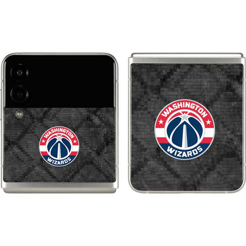 NBA Washington Wizards Black Rust Galaxy Z Flip3 5G Skin