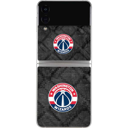 NBA Washington Wizards Black Rust Galaxy Z Flip3 5G Skin