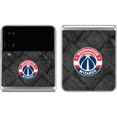 NBA Washington Wizards Black Rust Galaxy Z Flip4 5G Skin