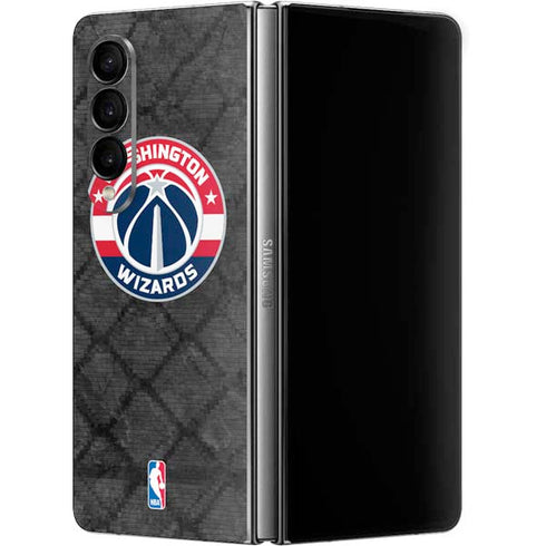 NBA Washington Wizards Black Rust Galaxy Z Fold4 5G Skin