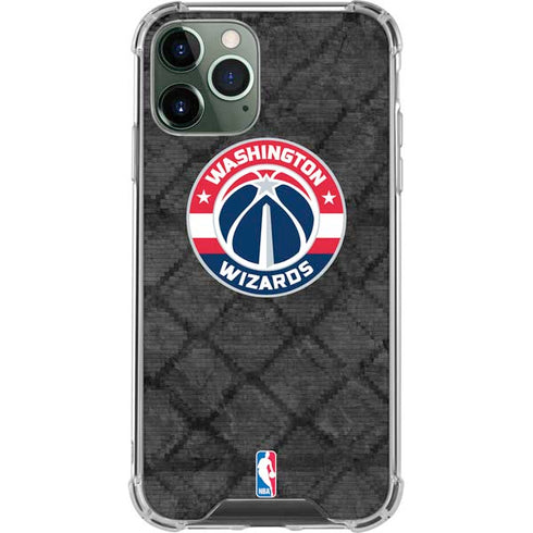NBA Washington Wizards Black Rust iPhone 12 Pro Clear Case