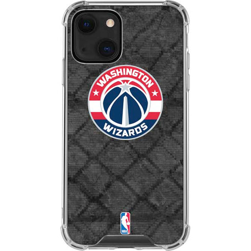 NBA Washington Wizards Black Rust iPhone 13 Clear Case