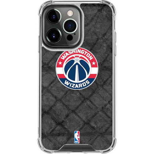NBA Washington Wizards Black Rust iPhone 13 Pro Clear Case